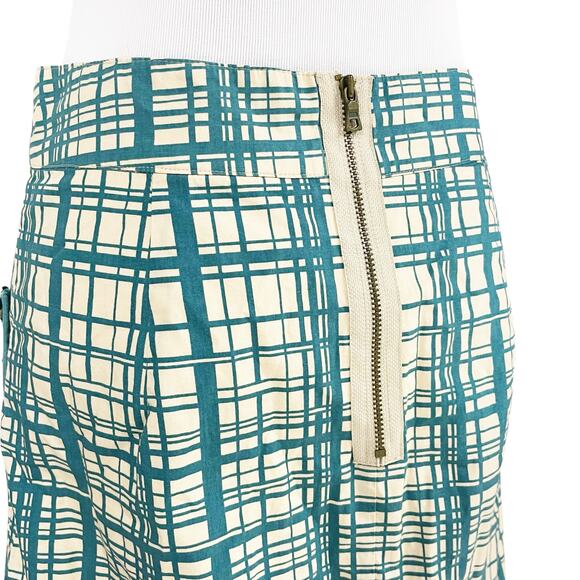 ANTHROPOLOGIE GIRLS FROM SAVOY Lane Change Retro Plaid Cotton Skirt Size 2 - Picture 6 of 8